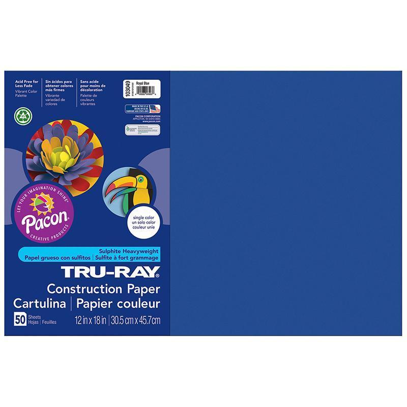 (5 PK) TRU RAY 12X18 ROYAL BLUE-Arts & Crafts-JadeMoghul Inc.