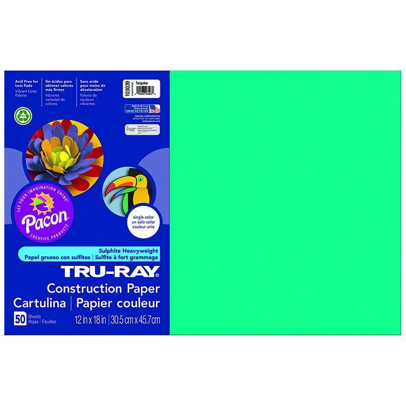 (5 PK) TRU RAY 12X18 TURQUOISE-Arts & Crafts-JadeMoghul Inc.