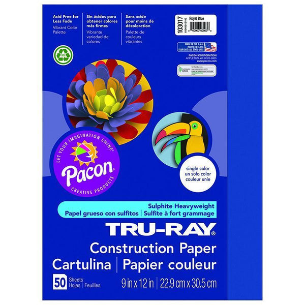 (5 PK) TRU RAY 9X12 DARK BLUE-Arts & Crafts-JadeMoghul Inc.