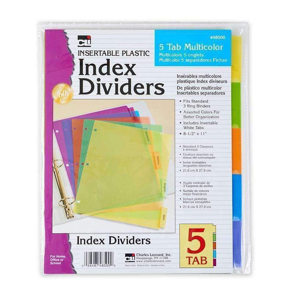 5 TAB INDEX DIVIDERS-Supplies-JadeMoghul Inc.