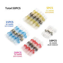 50/100/250PCS Mixed Heat Shrink Connect Terminals Waterproof Solder Sleeve Tube Electrical Wire Insulated Butt Connectors Kit JadeMoghul Inc. 