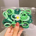 50/100pcs/Set Girls Colorful Nylon Small Elastic Hair Bands Children Ponytail Holder Scrunchie Headband Kids Hair Accessories AExp