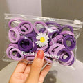 50/100pcs/Set Girls Colorful Nylon Small Elastic Hair Bands Children Ponytail Holder Scrunchie Headband Kids Hair Accessories AExp