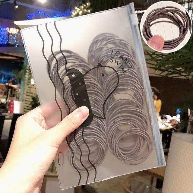 50/100pcs/Set Girls Colorful Nylon Small Elastic Hair Bands Children Ponytail Holder Scrunchie Headband Kids Hair Accessories AExp