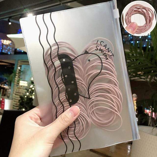 50/100pcs/Set Girls Colorful Nylon Small Elastic Hair Bands Children Ponytail Holder Scrunchie Headband Kids Hair Accessories AExp