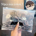 50/100pcs/Set Girls Colorful Nylon Small Elastic Hair Bands Children Ponytail Holder Scrunchie Headband Kids Hair Accessories AExp