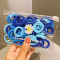 50/100pcs/Set Girls Colorful Nylon Small Elastic Hair Bands Children Ponytail Holder Scrunchie Headband Kids Hair Accessories AExp