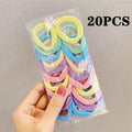 50/100PCS/Set Women Girls 4CM Colorful Nylon Elastic Hair Bands Ponytail Holder Rubber Bands Scrunchie Headband Hair Accessories AExp