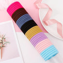 50/100PCS/Set Women Girls 4CM Colorful Nylon Elastic Hair Bands Ponytail Holder Rubber Bands Scrunchie Headband Hair Accessories JadeMoghul Inc. 