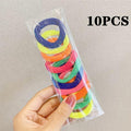 50/100PCS/Set Women Girls 4CM Colorful Nylon Elastic Hair Bands Ponytail Holder Rubber Bands Scrunchie Headband Hair Accessories JadeMoghul Inc. 