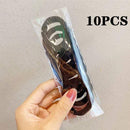 50/100PCS/Set Women Girls 4CM Colorful Nylon Elastic Hair Bands Ponytail Holder Rubber Bands Scrunchie Headband Hair Accessories JadeMoghul Inc. 