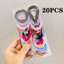 50/100PCS/Set Women Girls 4CM Colorful Nylon Elastic Hair Bands Ponytail Holder Rubber Bands Scrunchie Headband Hair Accessories JadeMoghul Inc. 