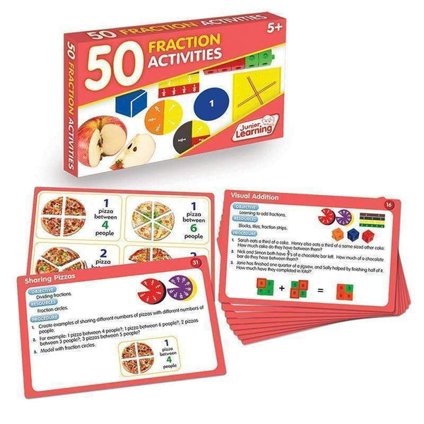 50 FRACTION ACTIVITIES-Learning Materials-JadeMoghul Inc.