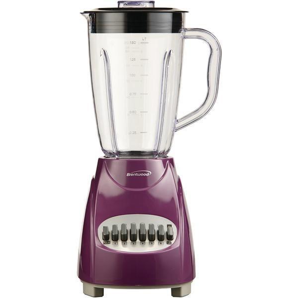 50-Ounce 12-Speed + Pulse Electric Blender with Plastic Jar (Purple)-Small Appliances & Accessories-JadeMoghul Inc.