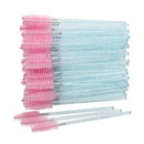 50 pcs Cosmetic Eyelash Brush  Crystal Mascara Wands Applicator Diamond Eyelashes brushes Disposable Make Up brushes Tools AExp
