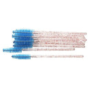 50 pcs Cosmetic Eyelash Brush  Crystal Mascara Wands Applicator Diamond Eyelashes brushes Disposable Make Up brushes Tools AExp