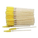 50 pcs Cosmetic Eyelash Brush  Crystal Mascara Wands Applicator Diamond Eyelashes brushes Disposable Make Up brushes Tools AExp