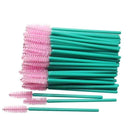 50 pcs Cosmetic Eyelash Brush  Crystal Mascara Wands Applicator Diamond Eyelashes brushes Disposable Make Up brushes Tools JadeMoghul Inc. 