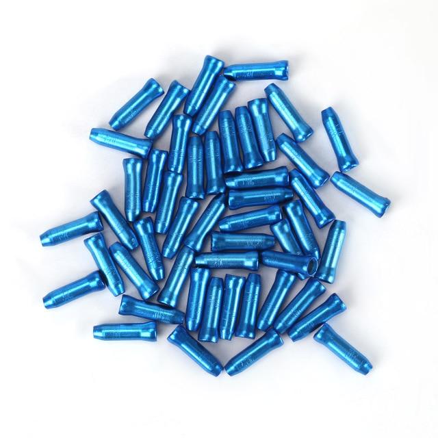 50 Pcs/lot MTB Bike Bicycle Brake Shifter Aluminum Inner Cable Tips Crimps Cycle Cycling Parts Derailleur Shift Cables End Caps AExp