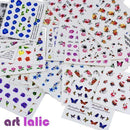 50 Sheets Mixed Designs Water Transfer Nail Art Sticker Watermark Decals DIY Decoration For Beauty Nail Tools Random Patterns-Flowers-JadeMoghul Inc.