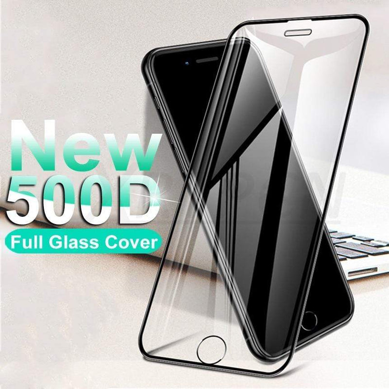 500D Curved Protective Glass For iphone SE 2020 6 6S 7 8 Plus Tempered Glass Film on iPhone X XR 11 Pro XS Max Screen Protector AExp