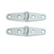 Whitecap Strap Hinge - CP/Brass - 4" x 1" - Pair [S-604]