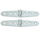 Whitecap Strap Hinge - CP/Brass - 6" x 1-1/8" - Pair [S-605C]