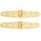 Whitecap Strap Hinge - Polished Brass - 6" x 1-1/8" - Pair [S-605BC]