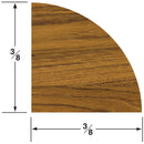 Whitecap Teak Quarter Round Molding Small - 5' [60851]