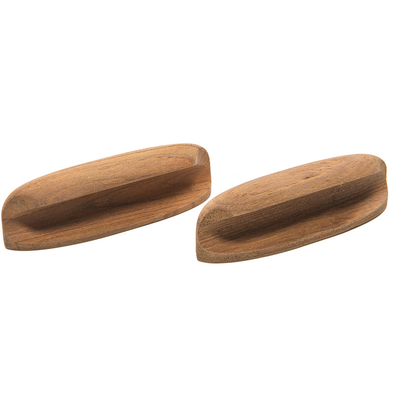 Whitecap Teak Oval Drawer Pull - 4"L - 2 Pack [60147-A]