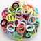 50pc/lot Kids Candy Color Hair Rope Elastic Scrunchie Hair Bands Mini Hair Rings Rubber Band for Girls Princess Hair Accessories AExp