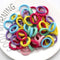50pc/lot Kids Candy Color Hair Rope Elastic Scrunchie Hair Bands Mini Hair Rings Rubber Band for Girls Princess Hair Accessories JadeMoghul Inc. 