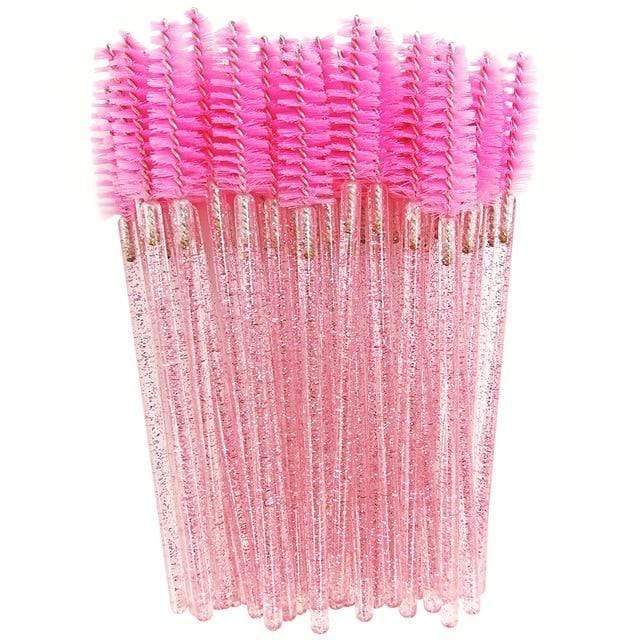 50Pcs Disposable Eyelash Brushes Eyelashes Extension Tools Eyebrow Brush Mascara Wands Applicator Spoolers Eye Lashes Cosmetic AExp