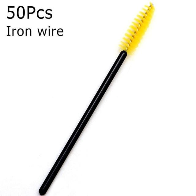 50Pcs Disposable Eyelash Brushes Eyelashes Extension Tools Eyebrow Brush Mascara Wands Applicator Spoolers Eye Lashes Cosmetic AExp