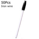 50Pcs Disposable Eyelash Brushes Eyelashes Extension Tools Eyebrow Brush Mascara Wands Applicator Spoolers Eye Lashes Cosmetic AExp