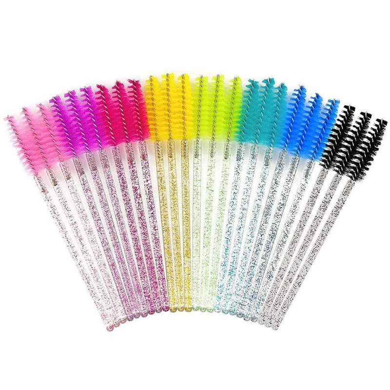 50Pcs Disposable Eyelash Brushes Eyelashes Extension Tools Eyebrow Brush Mascara Wands Applicator Spoolers Eye Lashes Cosmetic AExp