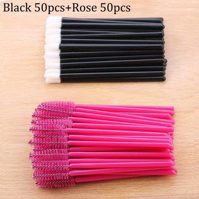 50pcs Disposable Eyelashes brush Individual Lash Removing Cleaning  Mascara Applicator Makeup Brushes For Eyelash Extension Tool AExp
