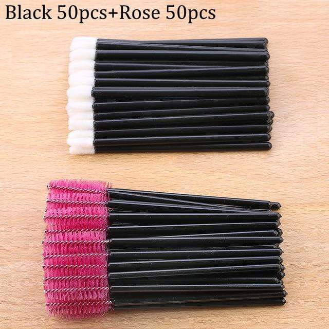 50pcs Disposable Eyelashes brush Individual Lash Removing Cleaning  Mascara Applicator Makeup Brushes For Eyelash Extension Tool AExp