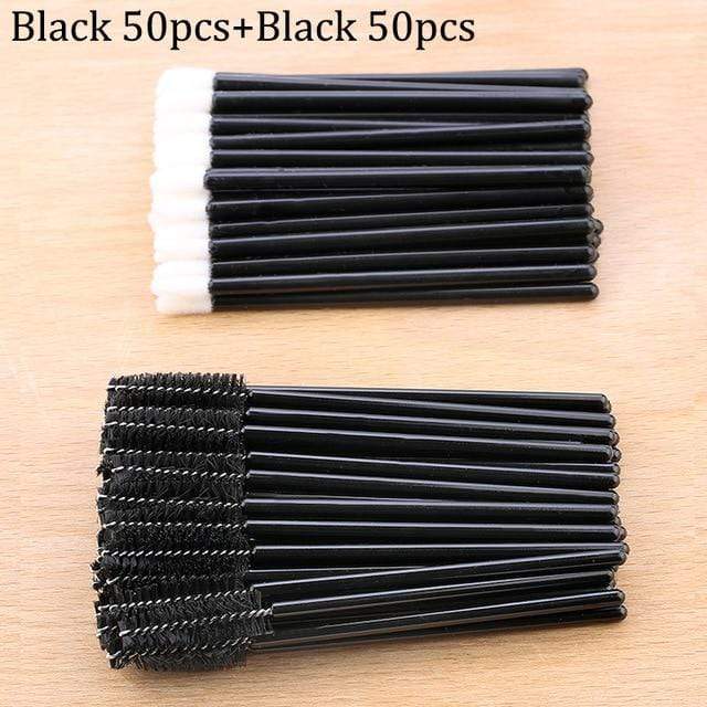 50pcs Disposable Eyelashes brush Individual Lash Removing Cleaning  Mascara Applicator Makeup Brushes For Eyelash Extension Tool AExp
