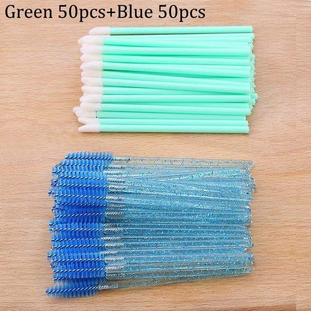 50pcs Disposable Eyelashes brush Individual Lash Removing Cleaning  Mascara Applicator Makeup Brushes For Eyelash Extension Tool AExp