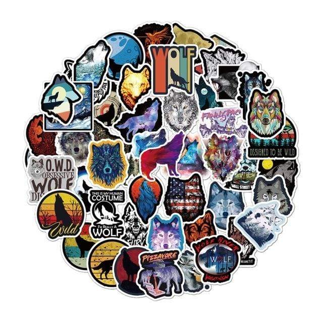 50pcs Stickers Car Laptop Luggage Waterproof Cute Cartoon Animal Luggage Sticker for kid Phone Pack Guaitar Skateboard Stickers AExp