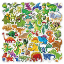 50pcs Stickers Car Laptop Luggage Waterproof Cute Cartoon Animal Luggage Sticker for kid Phone Pack Guaitar Skateboard Stickers AExp