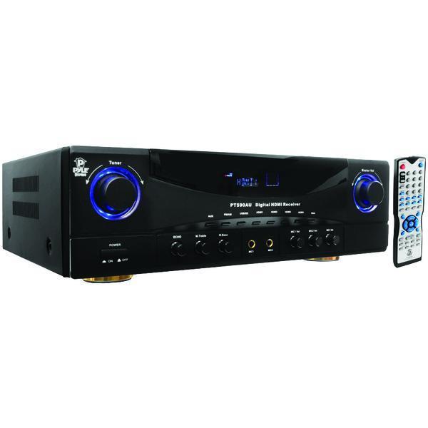 5.1-Channel, 350-Watt Amp Receiver with 3D Pass-Through-Receivers & Amplifiers-JadeMoghul Inc.