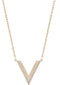 Swarovski 5140120 PVD Rose Plating Delta Women's Necklace