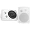 5.25" Indoor/Outdoor Wall-Mount Bluetooth(R) Speaker System (White)-Speakers, Subwoofers & Accessories-JadeMoghul Inc.