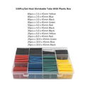 530/127Pcs Black Weatherproof Heat Shrink Sleeving Tubing Tube Assortment Kit Wrap Cable Electrical Connection Electrical Wire AExp