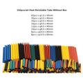 530/127Pcs Black Weatherproof Heat Shrink Sleeving Tubing Tube Assortment Kit Wrap Cable Electrical Connection Electrical Wire AExp