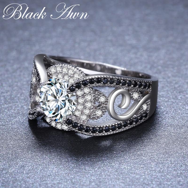 5.4Gram Genuine 925 Sterling Silver Jewelry Rings for Women-6-JadeMoghul Inc.