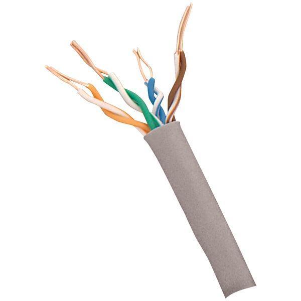 550MHz CAT-6 UTP UL CMR Cable, 1,000ft (Gray)-Cables, Connectors & Accessories-JadeMoghul Inc.