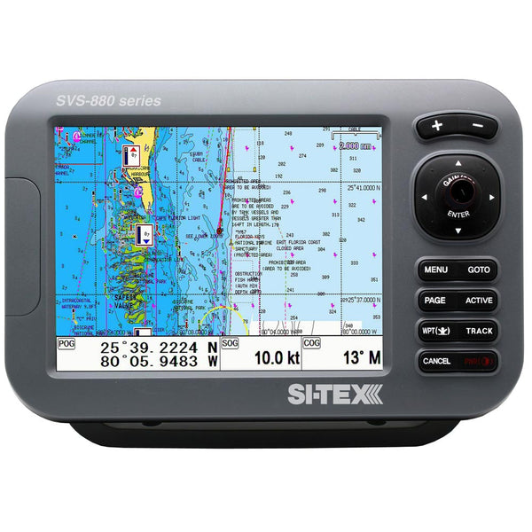 SI-TEX SVS-880CE 8" Chartplotter w/External GPS Antenna  C-Map 4D Chart [SVS-880CE]